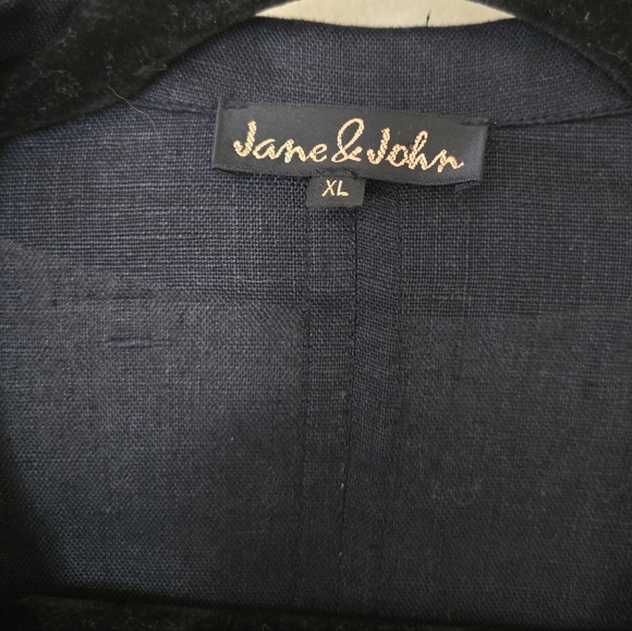 Jane & John | Women's Black and Gray Linen Vest & Pants, Size XL - Picture 9 of 16